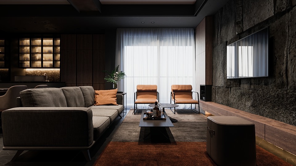 3D Interior Model Living room 23007 Scene 3dsmax