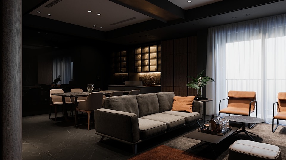 3D Interior Model Living room 23007 Scene 3dsmax