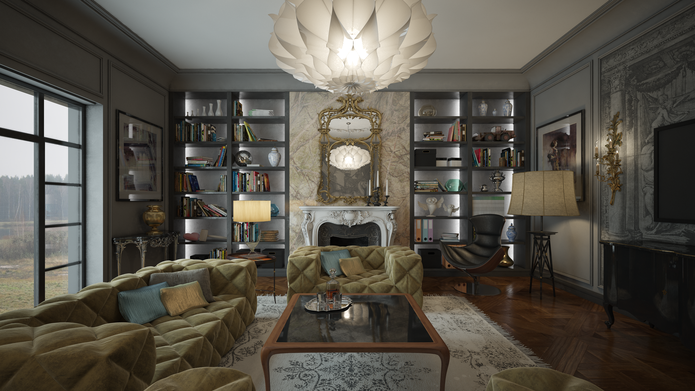 3D Interior Model Living room 230207 Scene 3dsmax