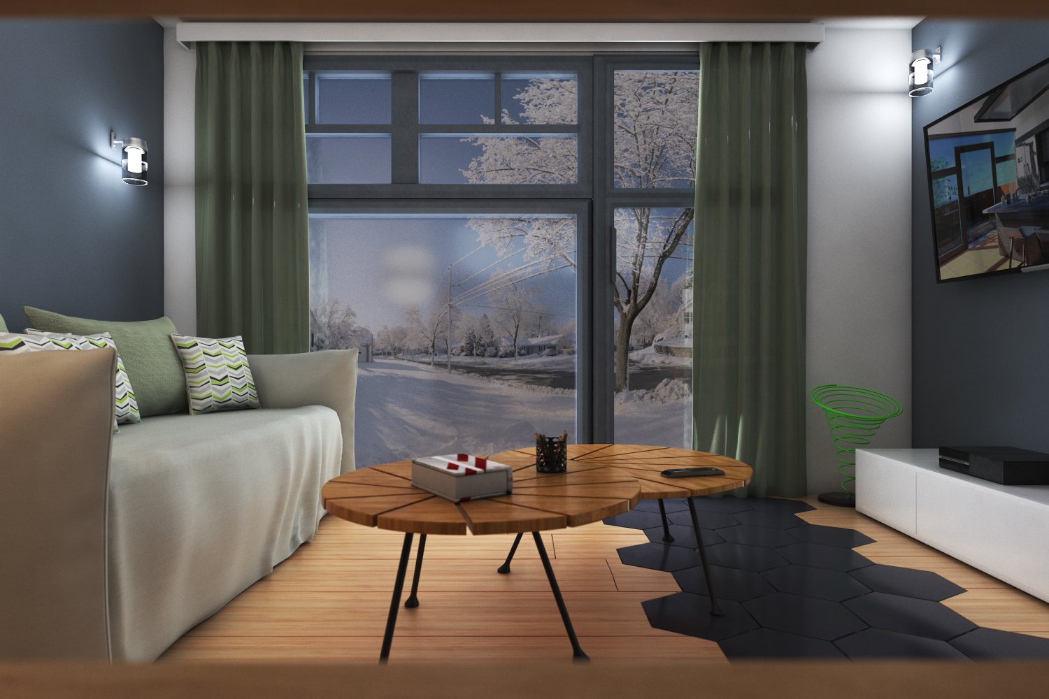 3D Interior Model Living room 230209 Scene 3dsmax