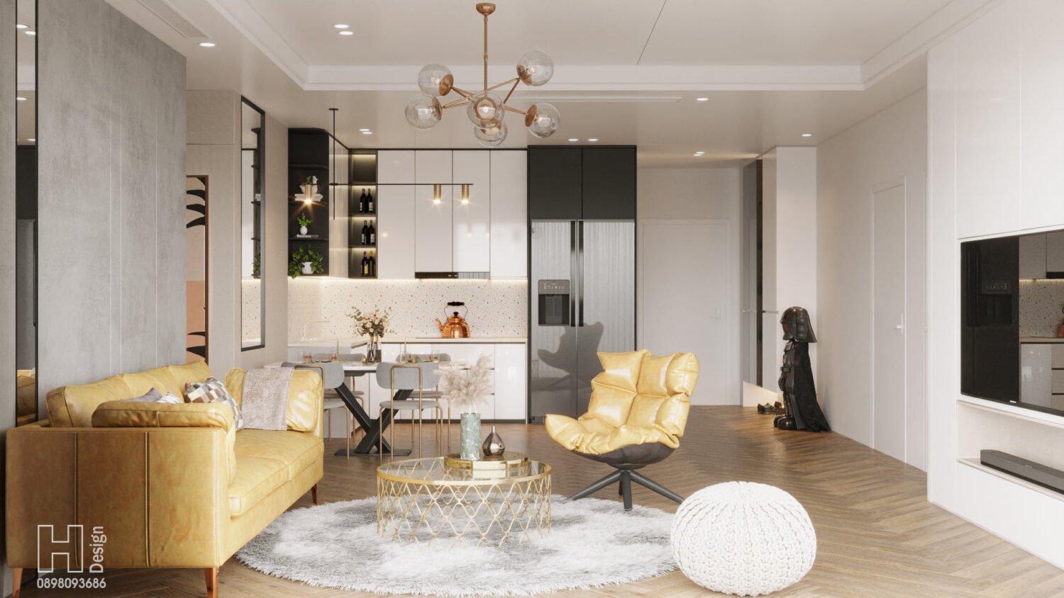 3D Interior Model Living room 2309618 Scene 3dsmax