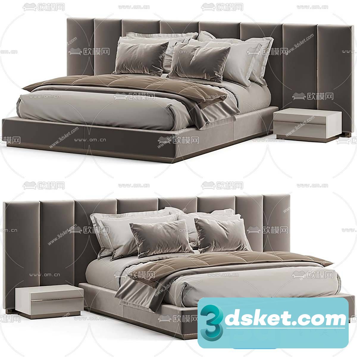 3D Model Bed 575 Free Download - Download 3D Model Free 3dskymodel Free ...