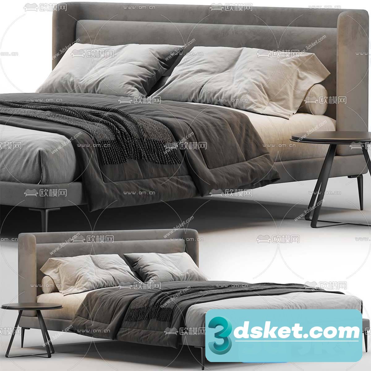 3D Model Bed 577 Free Download - Download 3D Model Free 3dskymodel Free ...