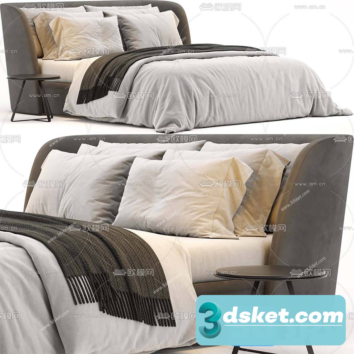 3D Model Bed 580 Free Download