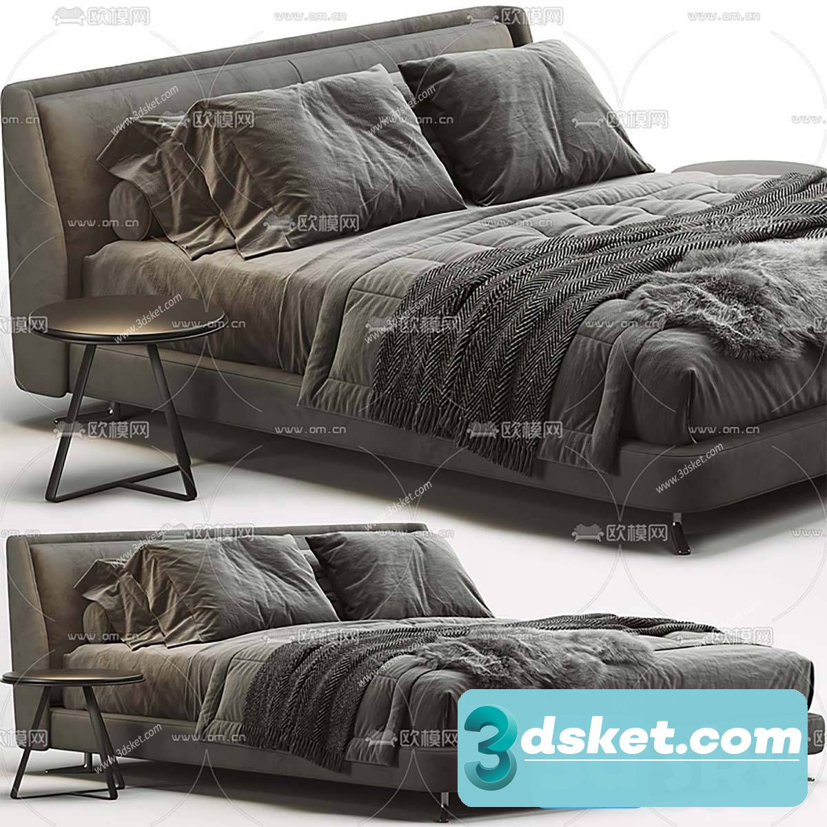 3D Model Bed 581 Free Download
