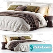 3D Model Bed 582 Free Download