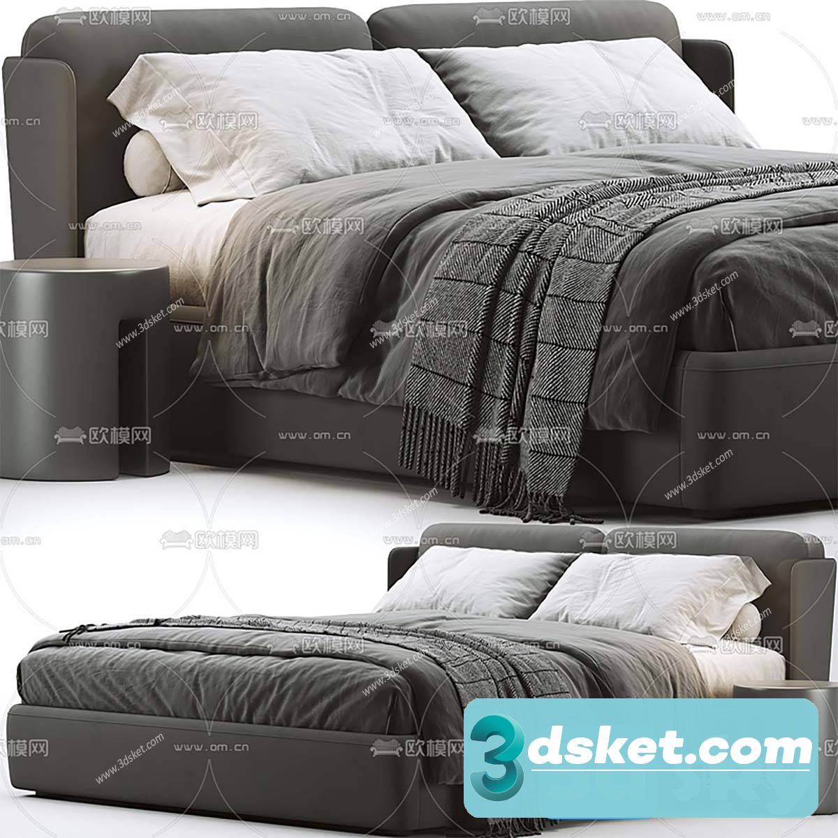3D Model Bed 585 Free Download