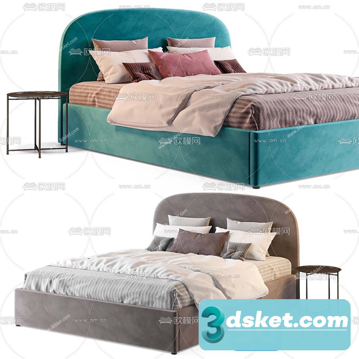 3D Model Bed 589 Free Download