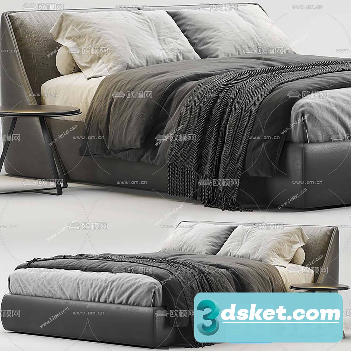 3D Model Bed 590 Free Download