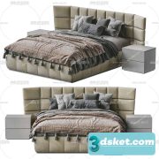 3D Model Bed 598 Free Download