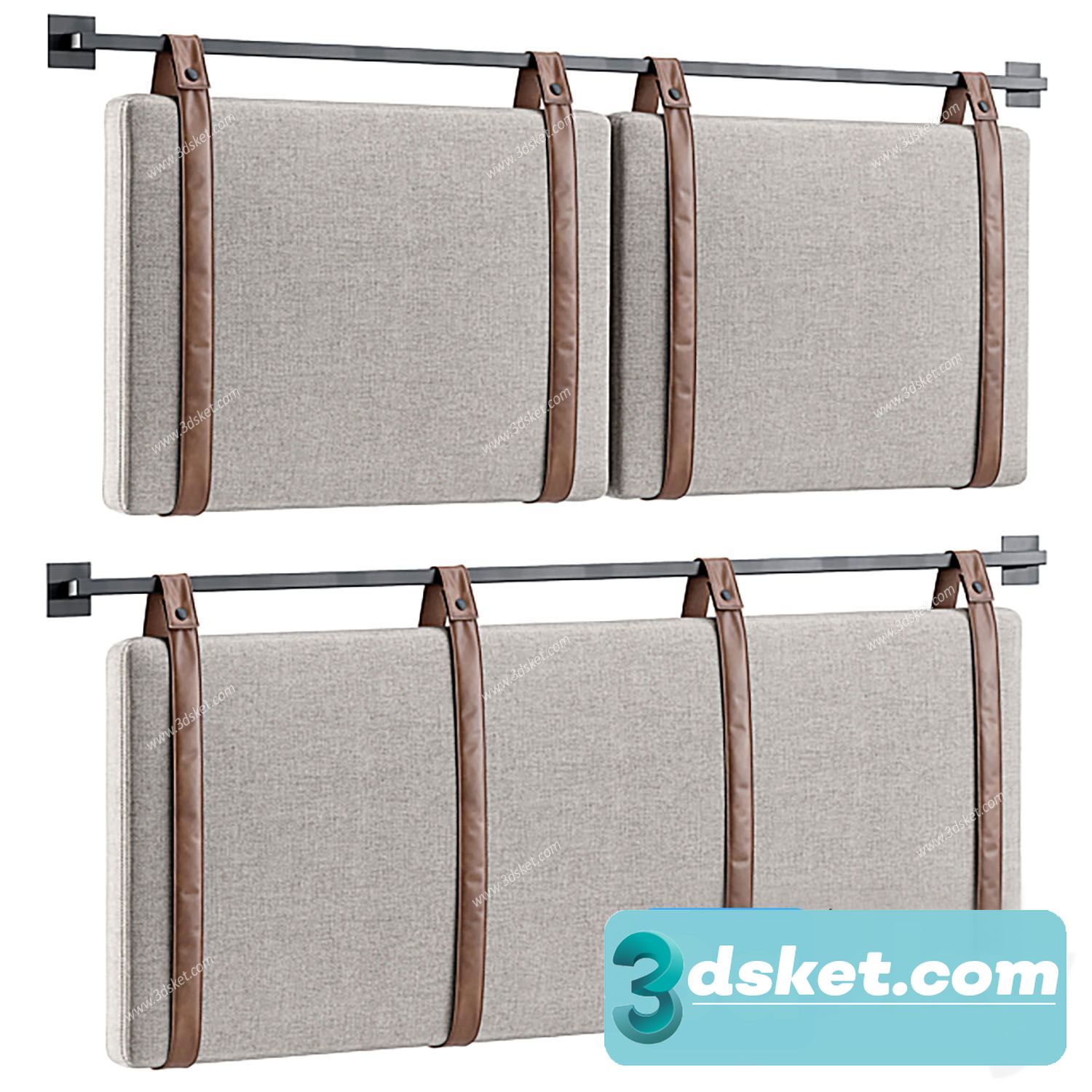 3D Model Bed 542 Free Download