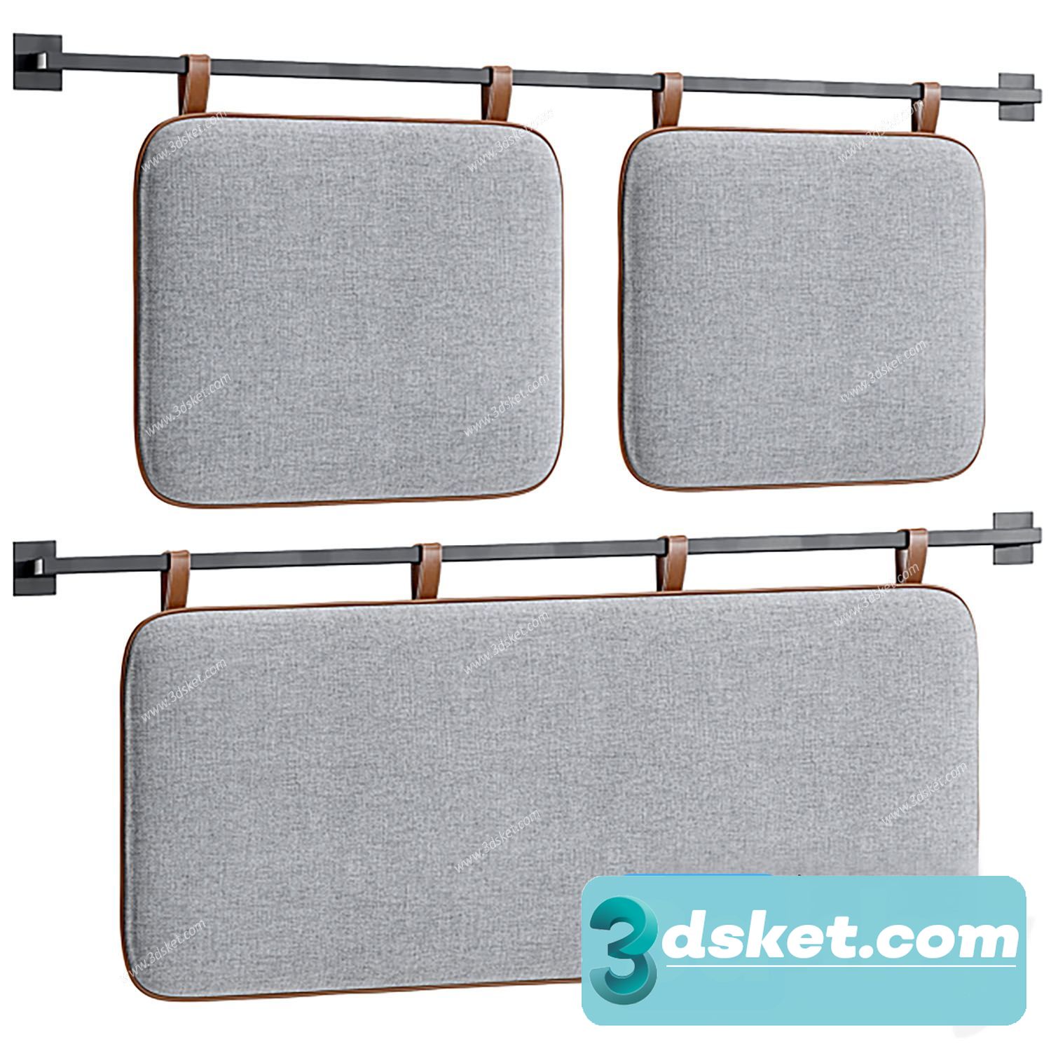 3D Model Bed 543 Free Download