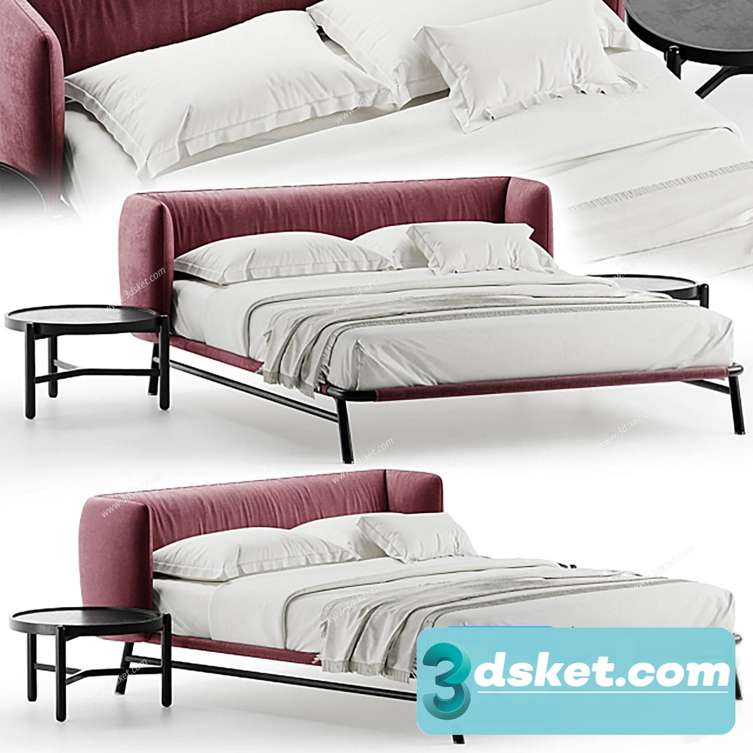 3D Model Bed 548 Free Download