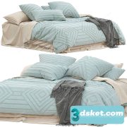 3D Model Bed 552 Free Download