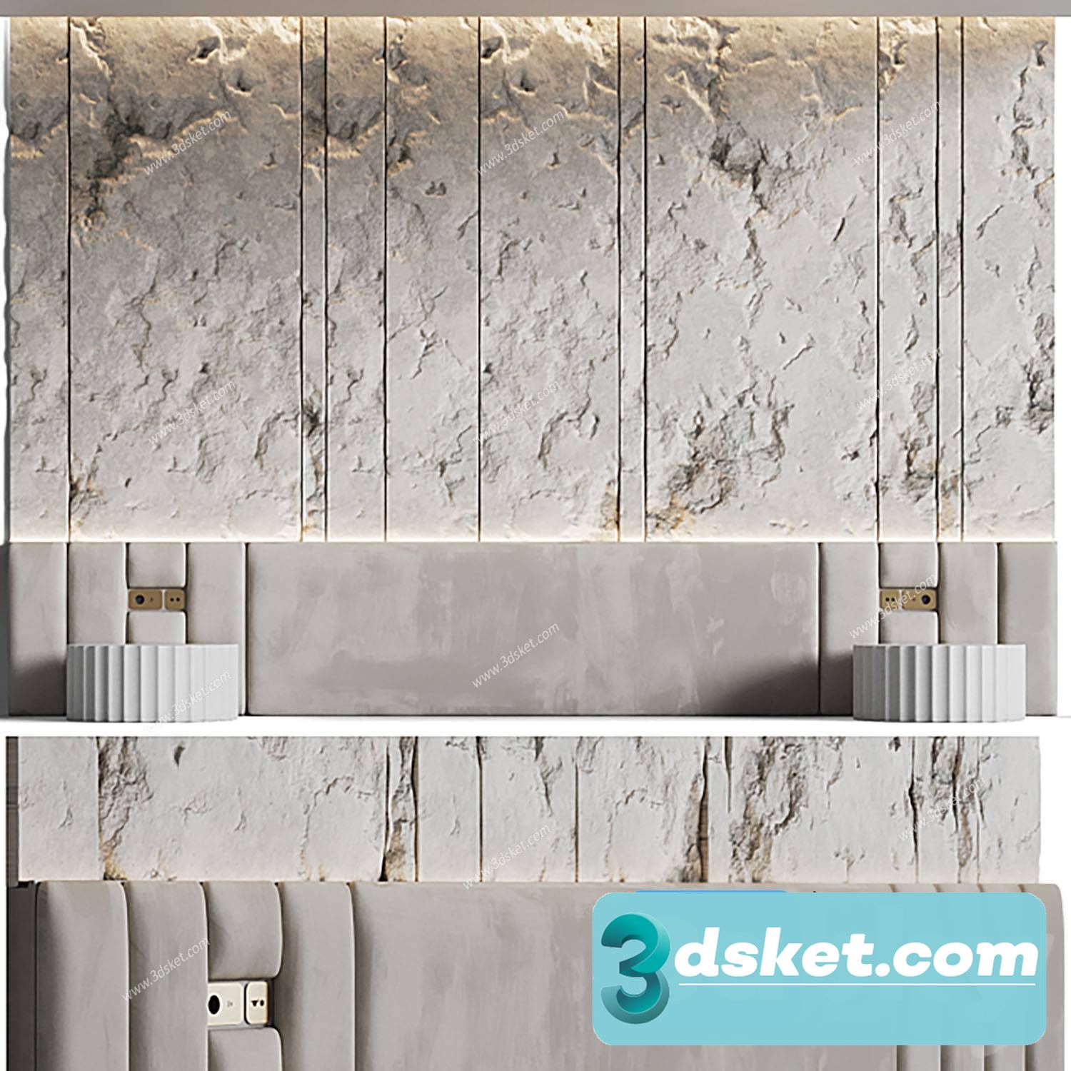 3D Model Bed 557 Free Download