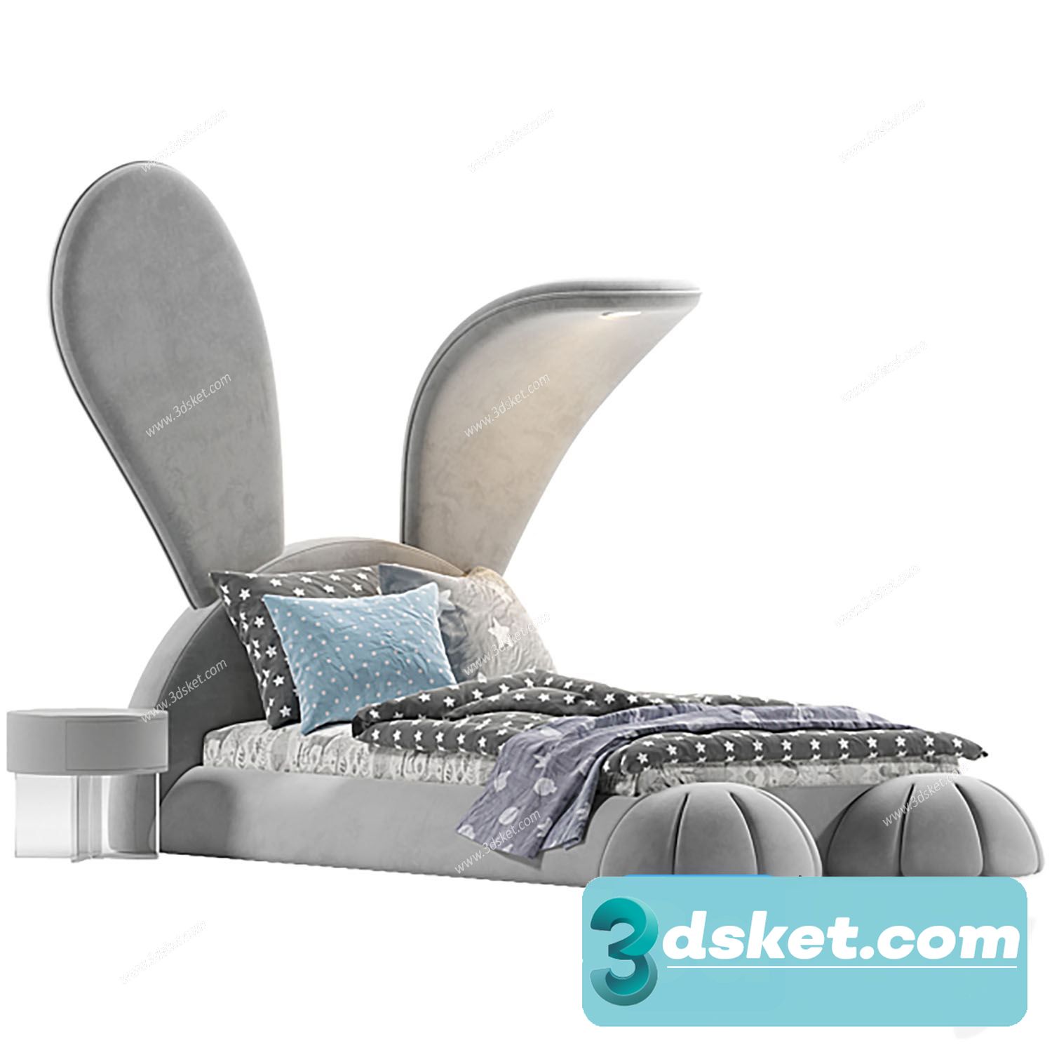 3D Model Bed 564 Free Download