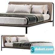 3D Model Bed 566 Free Download