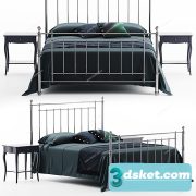 3D Model Bed 568 Free Download