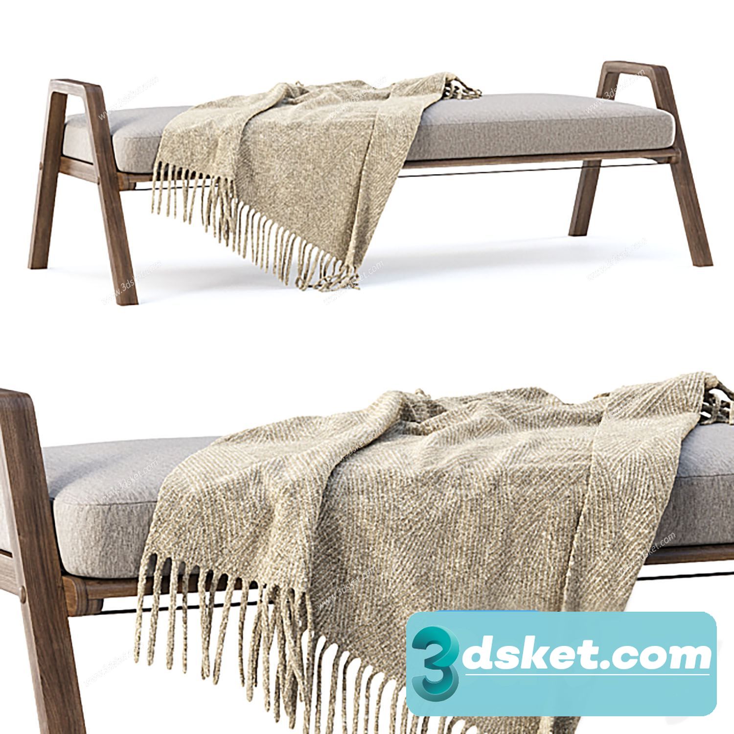 3D Model Bed 570 Free Download