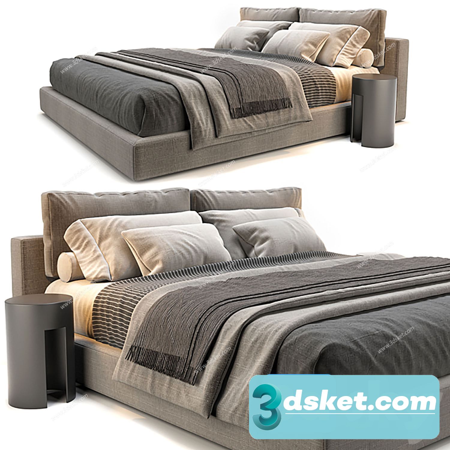 3D Model Bed 571 Free Download - Download 3D Model Free 3dskymodel Free ...