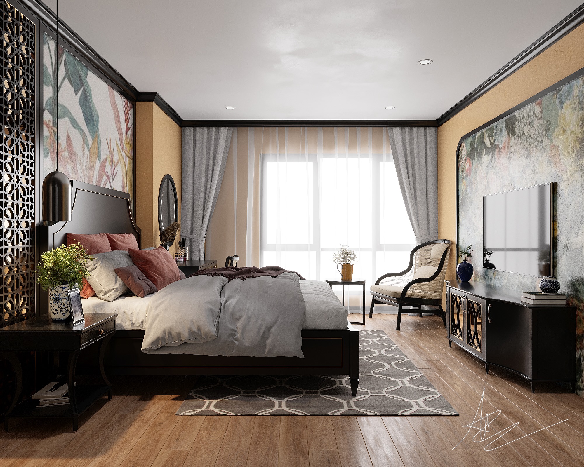 3D Interior Model Bed Room 230456 Scene 3dsmax