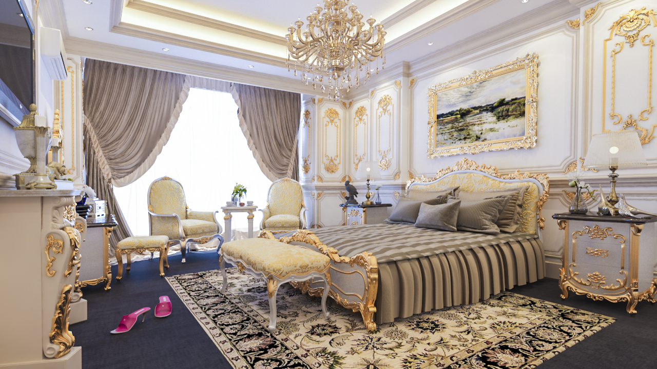 3D Interior Model Bed Room 23011 Scene 3dsmax