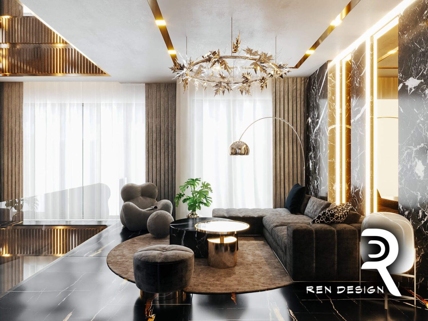 3D Interior Model Living room 2309714 Scene 3dsmax