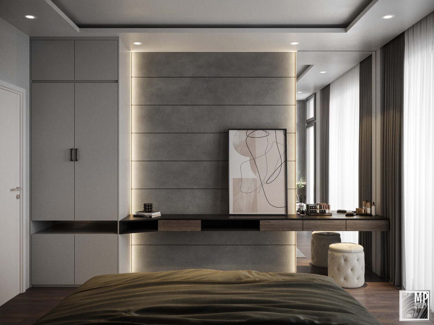 3D Interior Model Bed Room 23010005 Scene 3dsmax