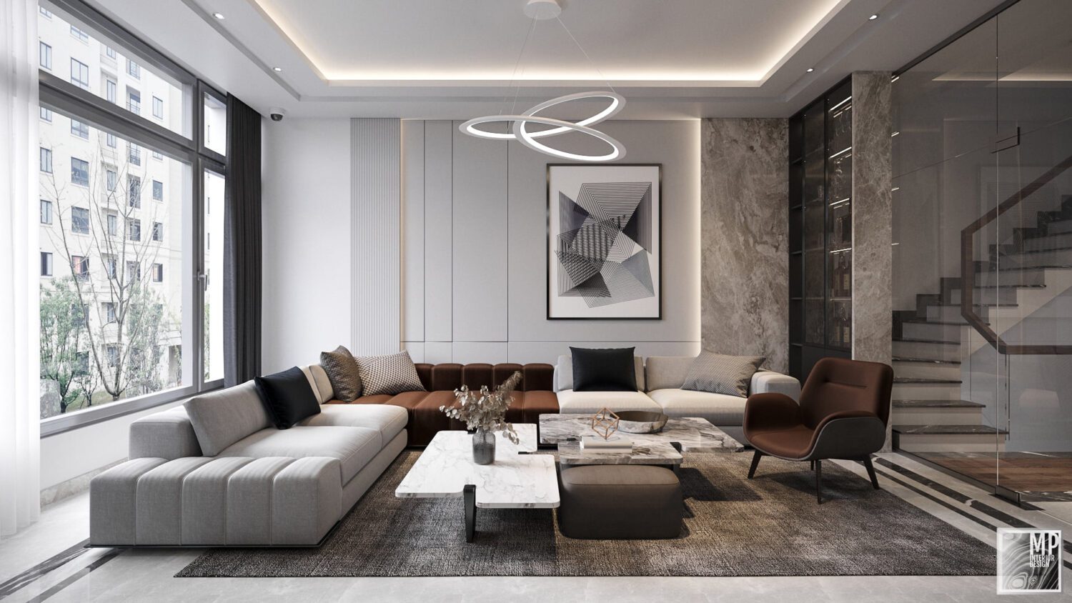 3D Interior Model Living room Scene 3dsmax 241006