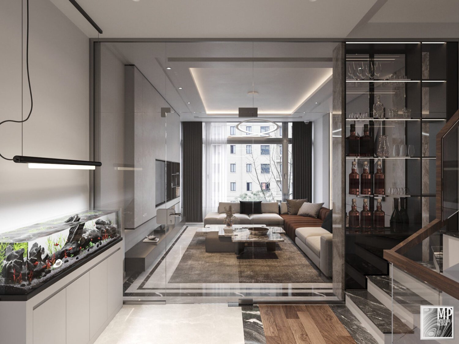 3D Interior Model Living room Scene 3dsmax 241006