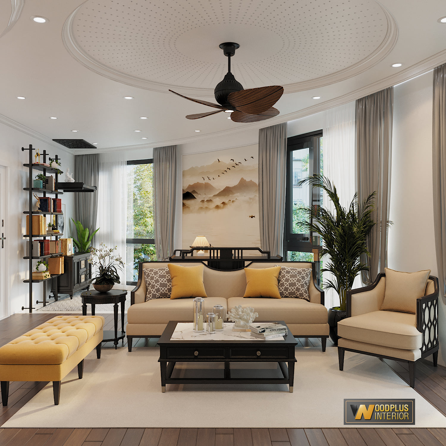 3D Interior Model Living room Scene 3dsmax 2410069