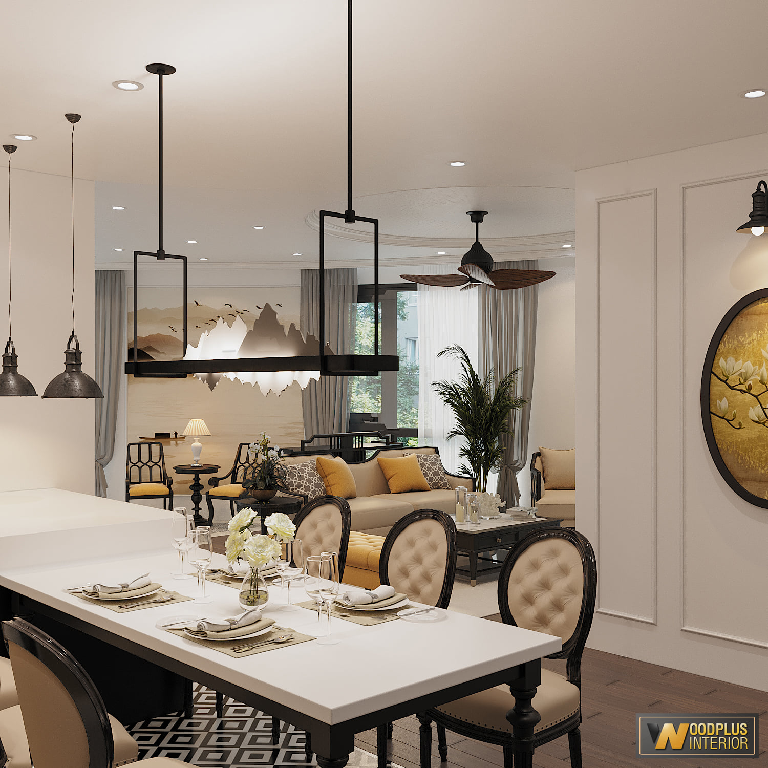 3D Interior Model Living room Scene 3dsmax 2410069