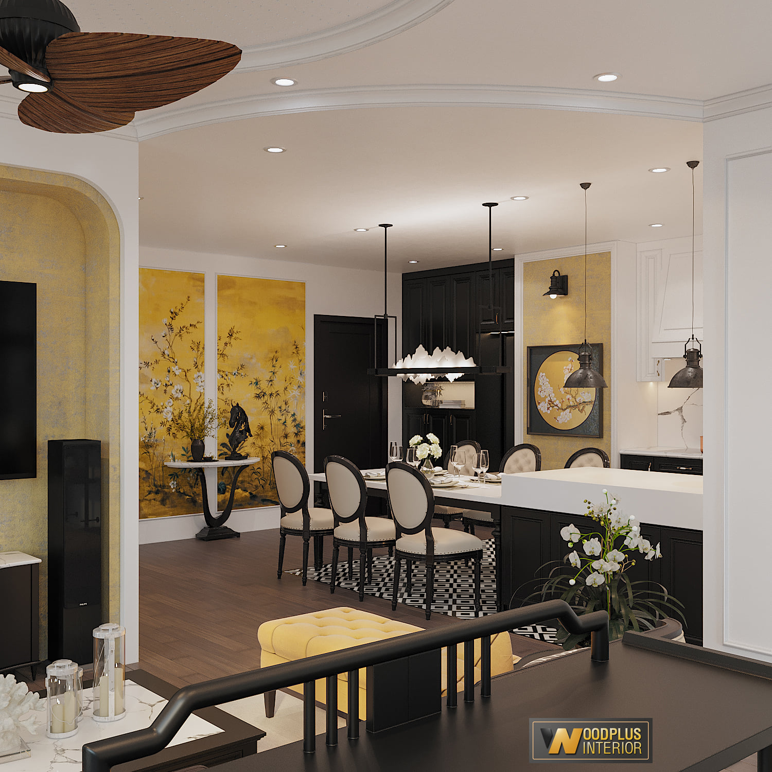 3D Interior Model Living room Scene 3dsmax 2410069