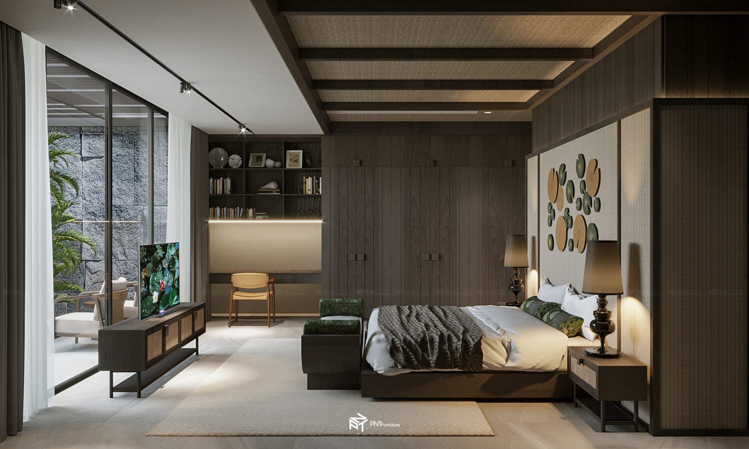 3D Interior Model Bed Room Scene 3dsmax 2310081