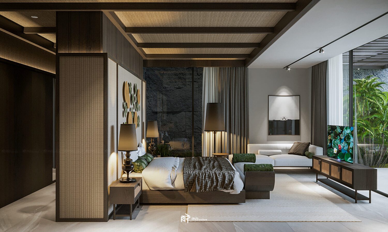 3D Interior Model Bed Room Scene 3dsmax 2310081