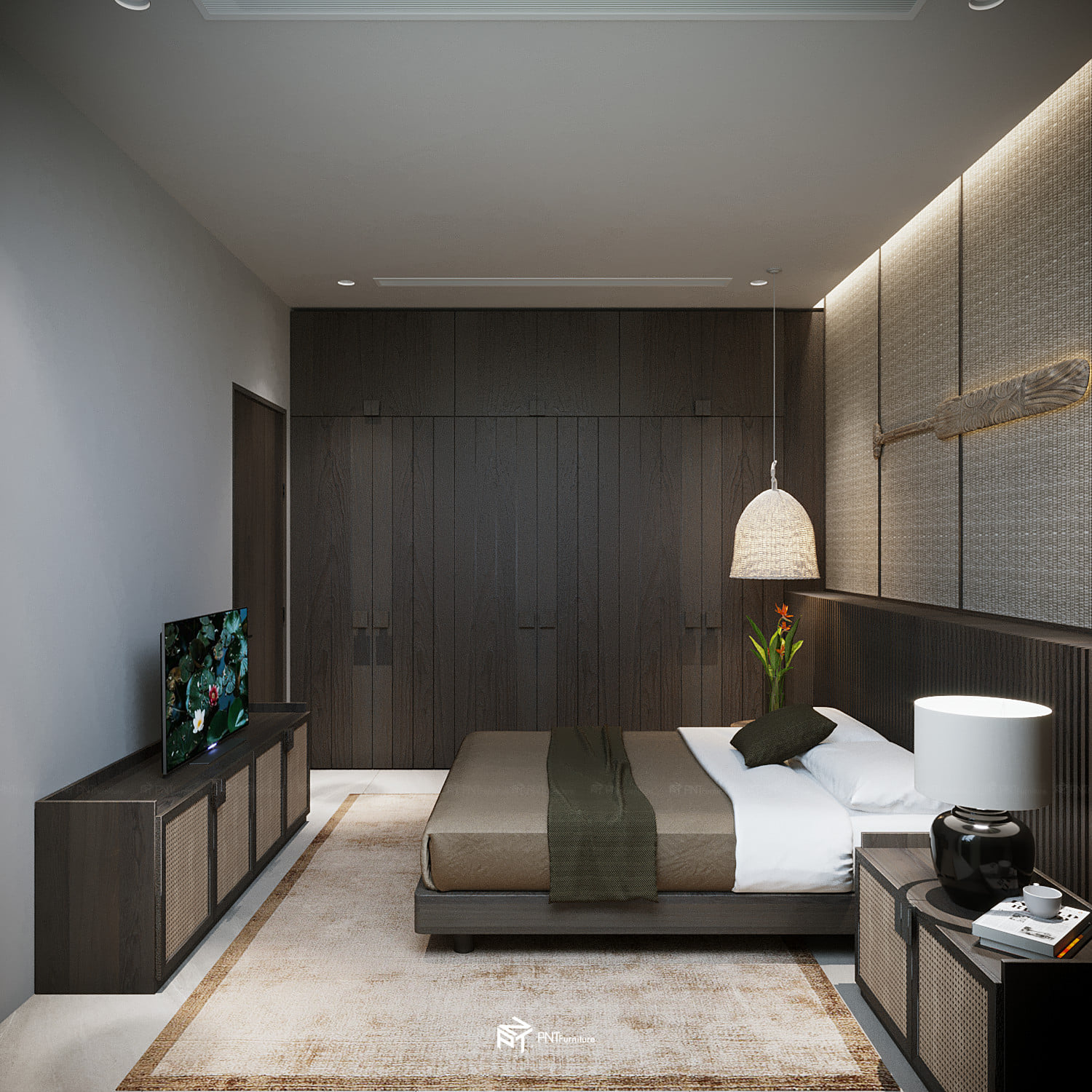 3D Interior Model Bed Room Scene 3dsmax 2310081