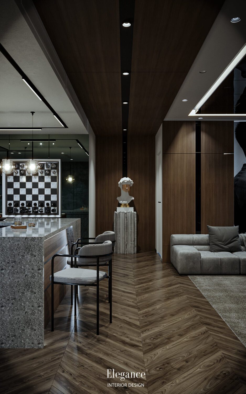 3D Interior Model Living room Scene 3dsmax 2410124