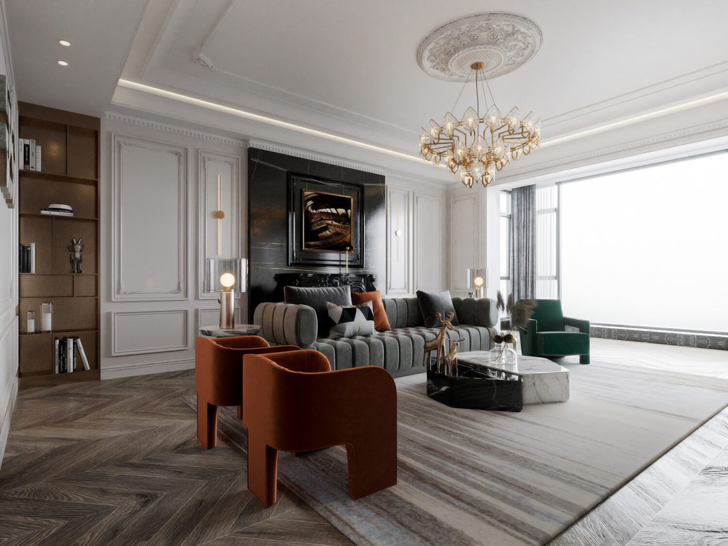 3D Interior Model Living room Scene 3dsmax 2410170