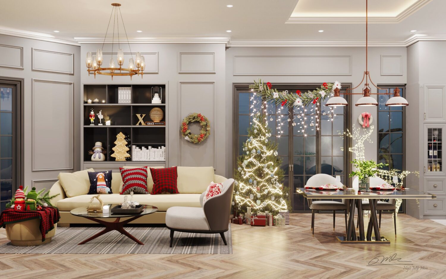 3D Interior Model Living room Scene 3dsmax 2410172