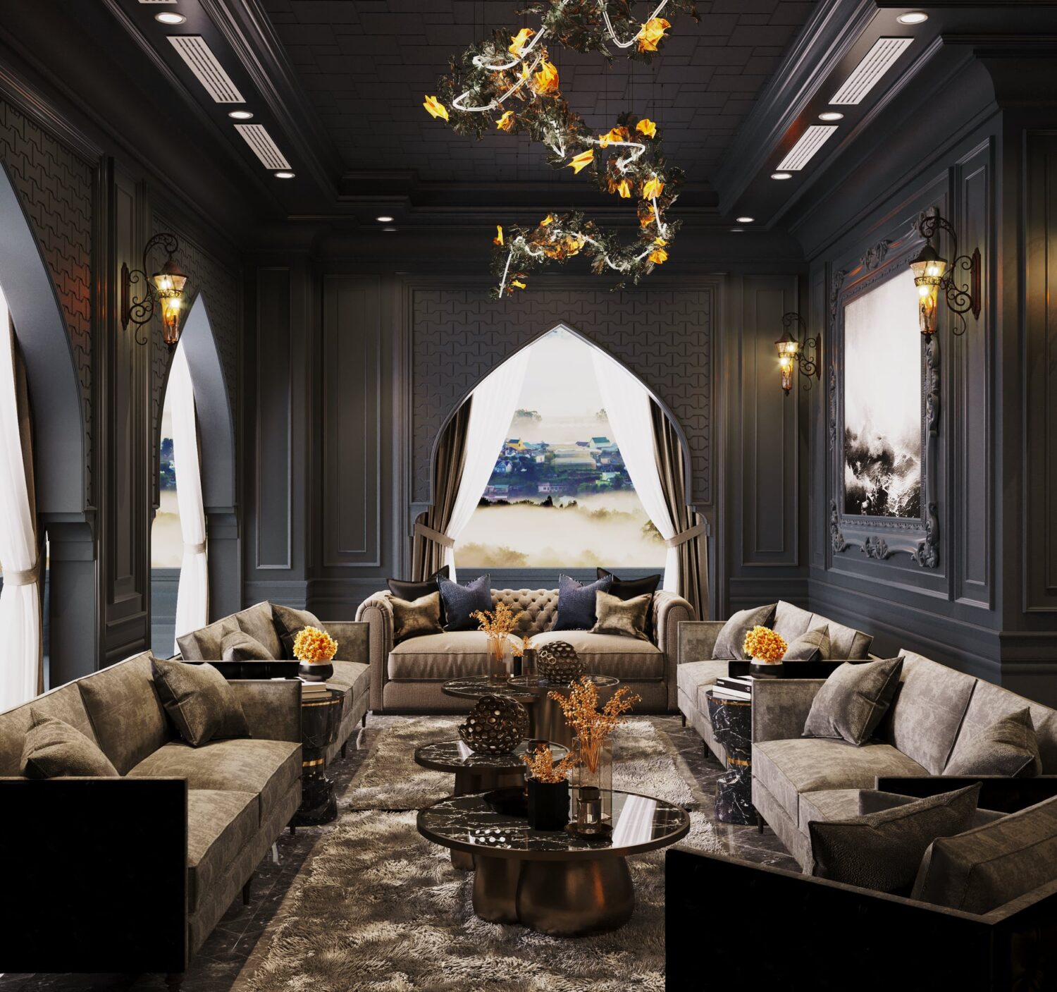 3D Interior Model Living room Scene 3dsmax 2410218