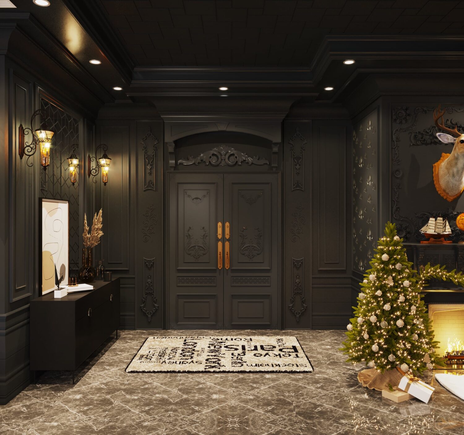 3D Interior Model Living room Scene 3dsmax 2410218