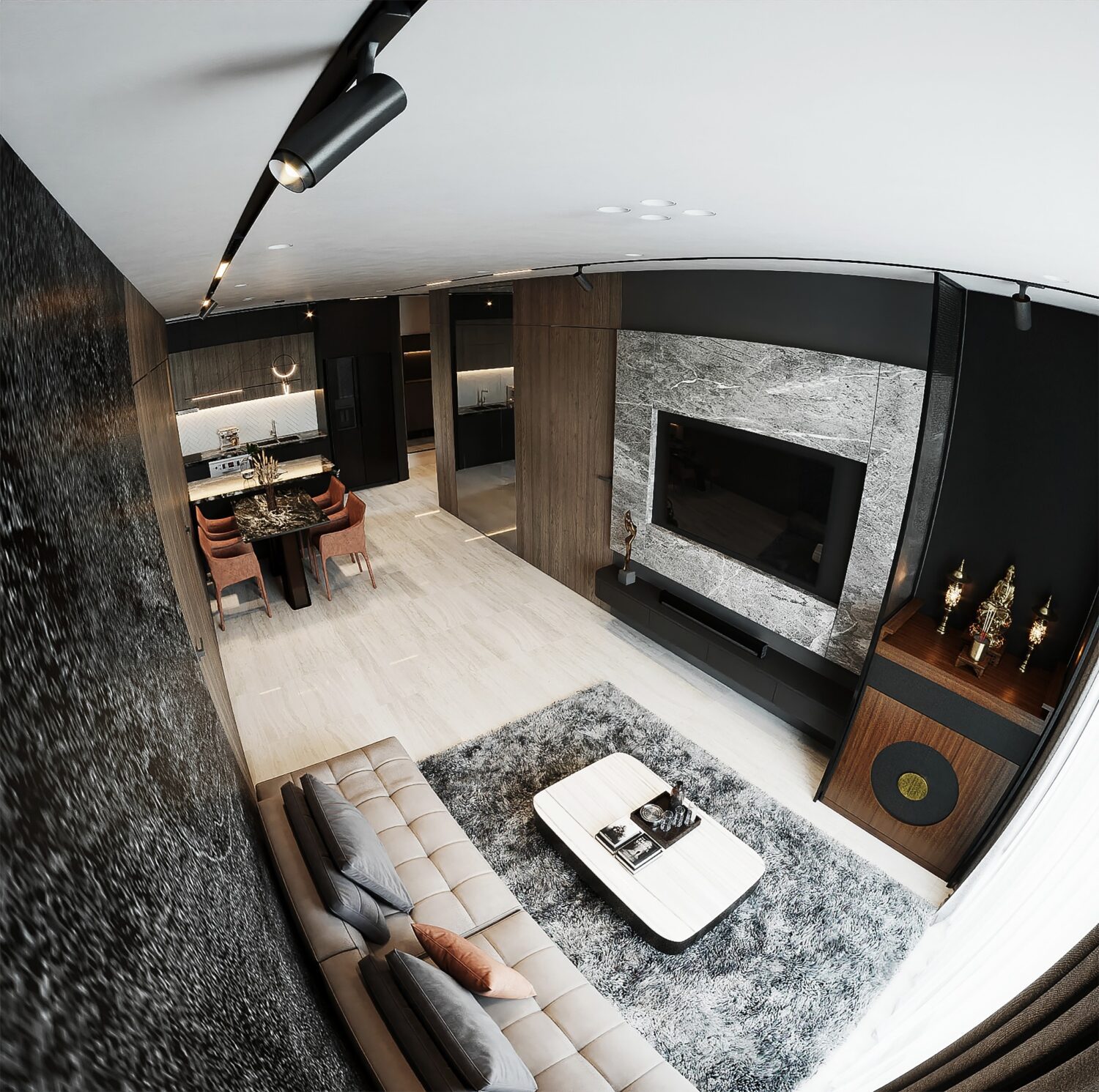 3D Interior Model Living room Scene 3dsmax 2410220