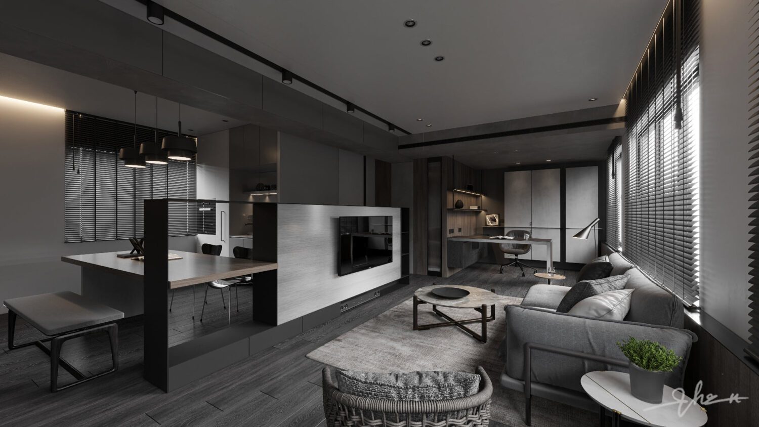 3D Interior Model Living room Scene 3dsmax 2410249