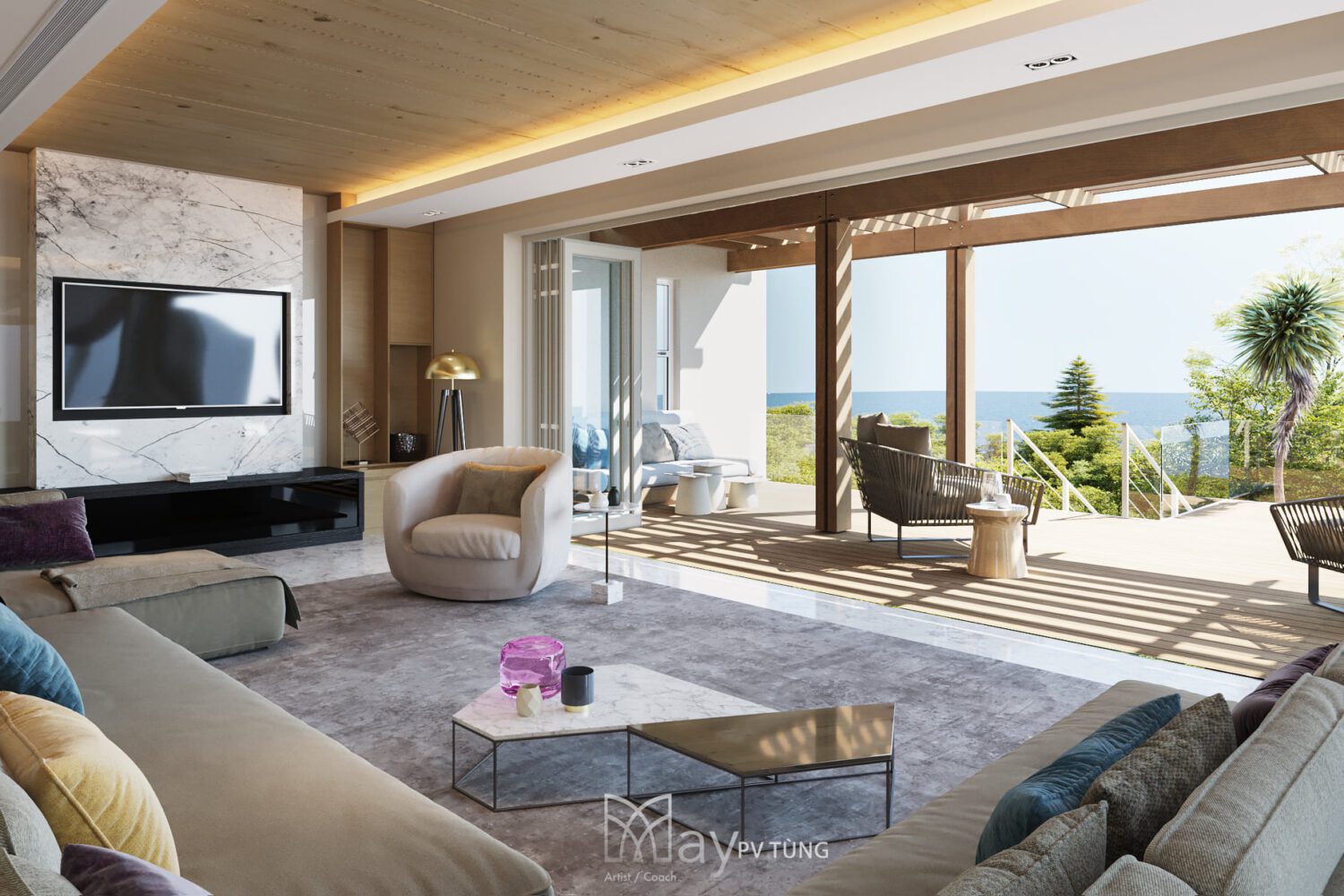 3D Interior Model Living room Scene 3dsmax 2410275