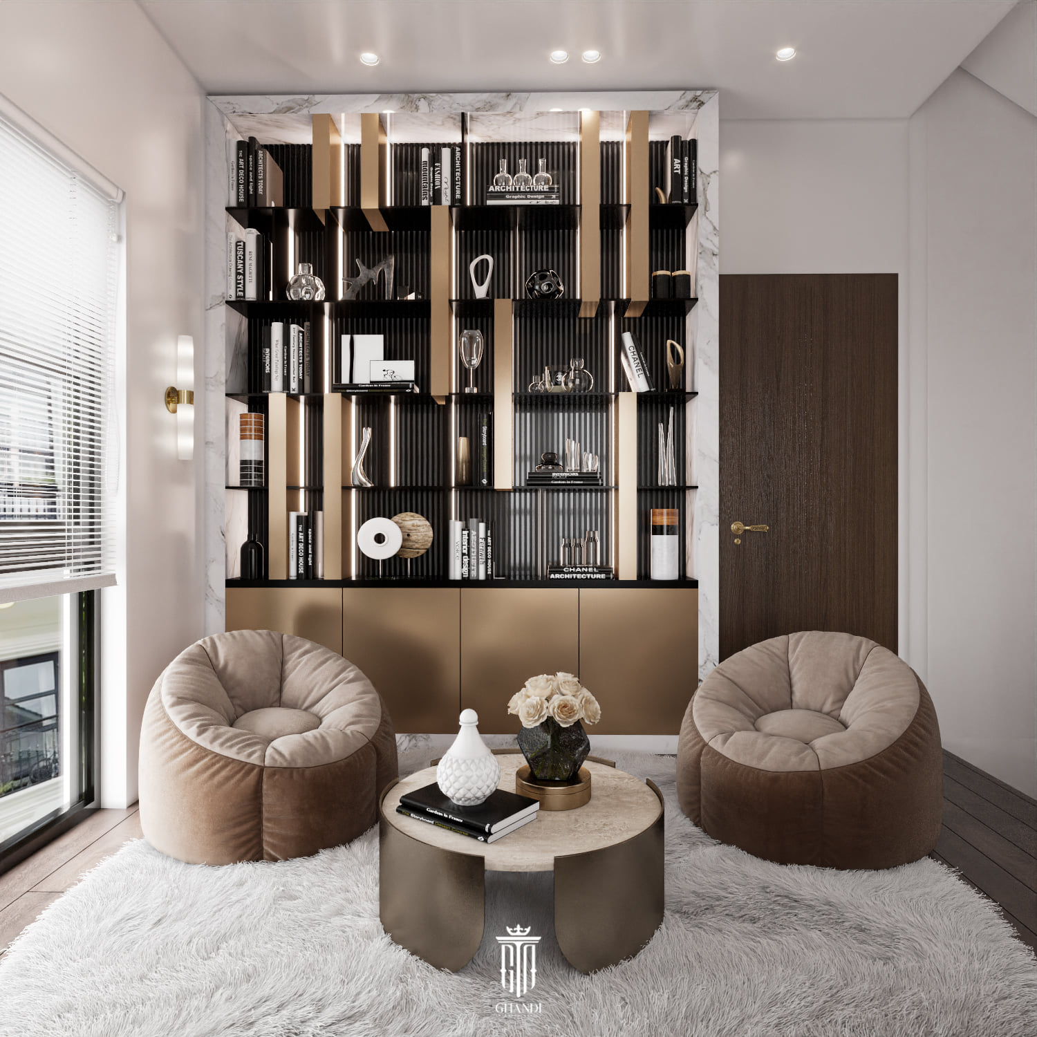 3D Interior Model Living room Scene 3dsmax 2410276