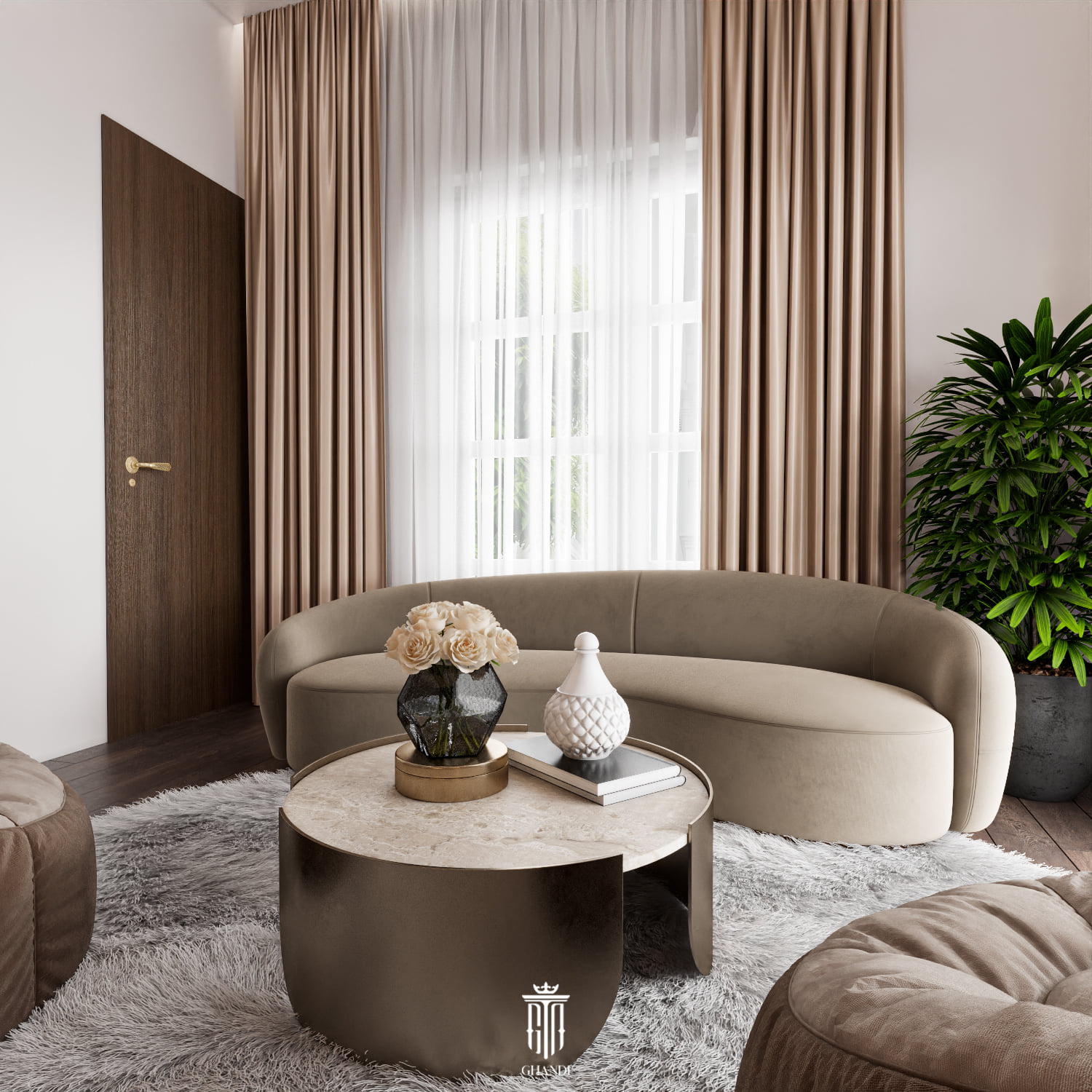 3D Interior Model Living room Scene 3dsmax 2410276