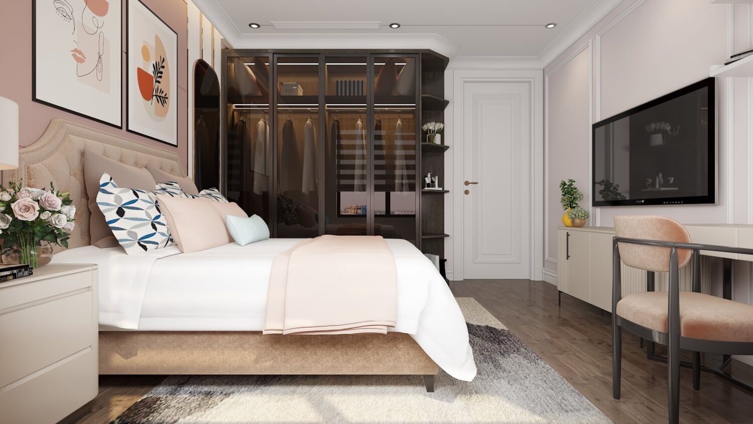 3D Interior Model Bed Room Scene 3dsmax 2310284