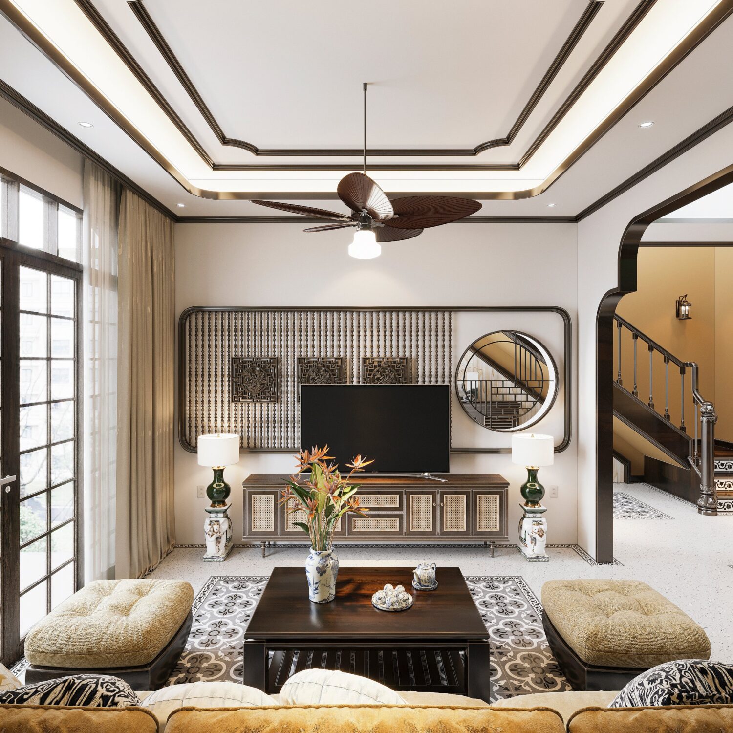 3D Interior Model Living room Scene 3dsmax 2410294