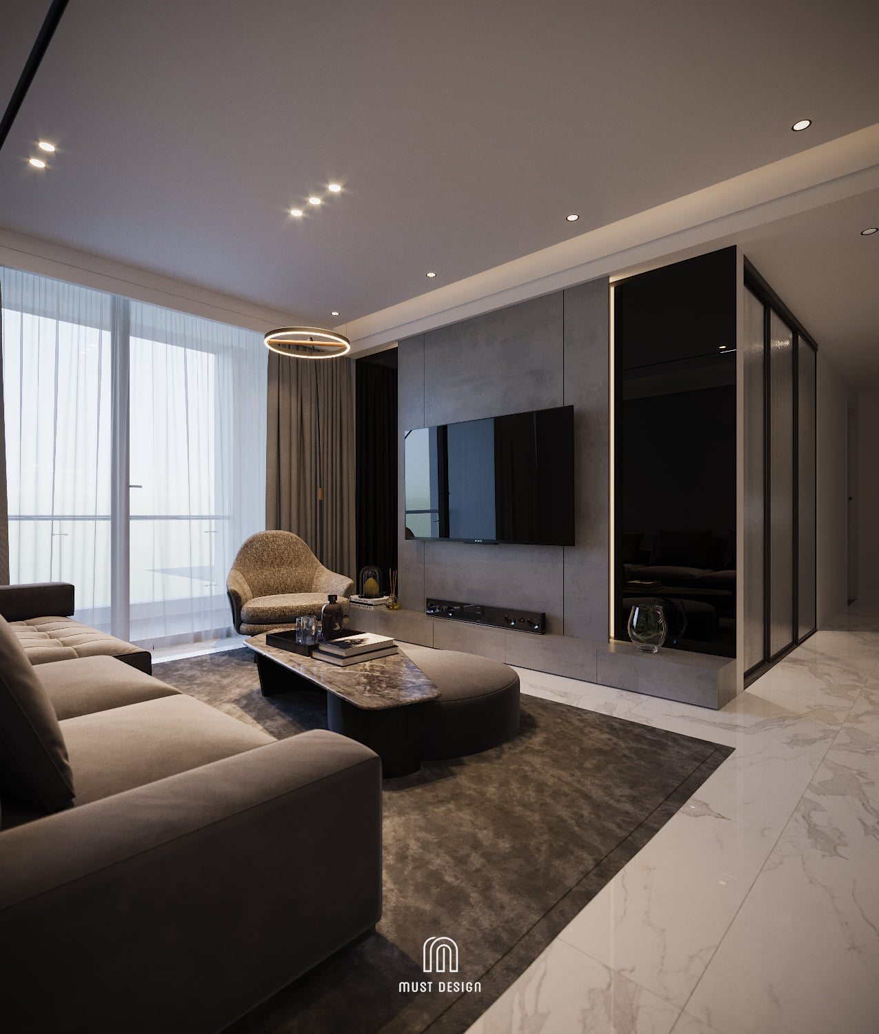 3D Interior Model Living room Scene 3dsmax 2410295