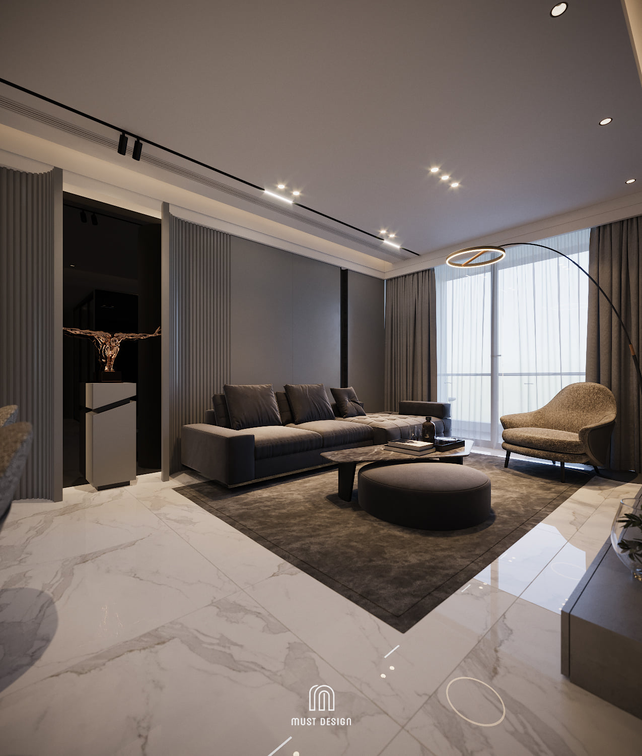3D Interior Model Living room Scene 3dsmax 2410295